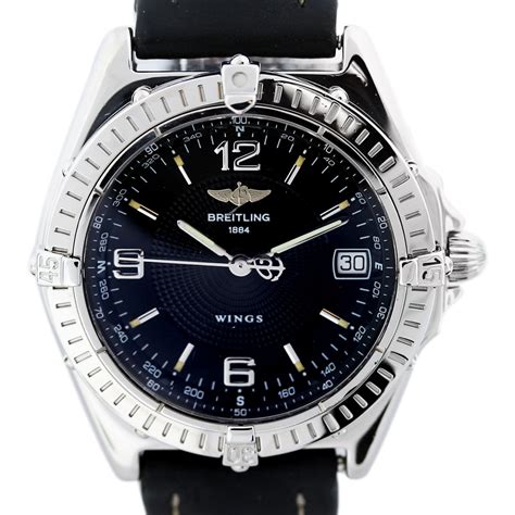 breitling wings black automatic|Breitling a10350.